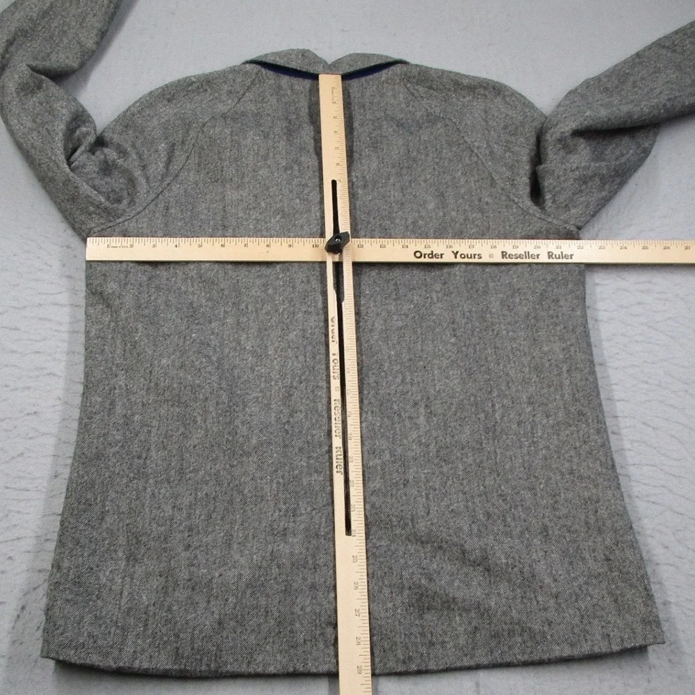 Koto Mens Wool Blend 3-Button Blazer Jacket Grey Herringbone Size Large L/G